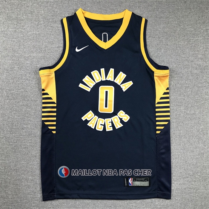 Maillot Enfant Indiana Pacers Tyrese Haliburton NO 0 Icon 2022-23 Bleu